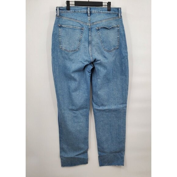 Old Navy Curvy Extra Hi Rise Sky-Hi Straight Button-Fly Jeans Womens Size 16 NWT - Picture 5 of 16